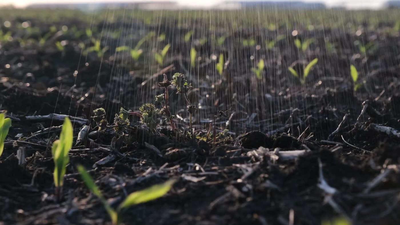Solix moving autonomously down crop rows